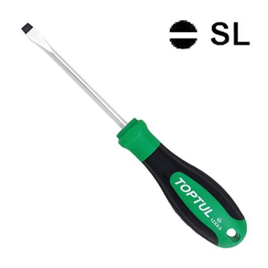 Отвертка шлицевая 4.0 x 100мм Anti-Slip TOPTUL FAAD0410