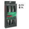 Набір викруток (з шестигранником ударних) 6 шт. (PH1x75, PH2x100, PH3x150, SL5,5x100, SL6,5x150, SL8x175) TOPTUL GAAE0613