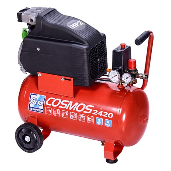 Компресор поршневий Vрес = 24л COSMOS 2420 220V CE ROSSO FIAC 9995260000
