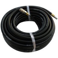 Шланг резиновый воздушный армированный 20 атм 8x15мм 20м с быстроразъемными соединениями AIRKRAFT AHC-10-E Шланг резиновый воздушный армированный 20 атм 8x15мм 20м с быстроразъемными соединениями AIRKRAFT AHC-10-E