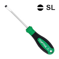 Отвертка шлицевая 4.0 x 100мм Anti-Slip TOPTUL FAAD0410 Отвертка шлицевая 4.0 x 100мм Anti-Slip TOPTUL FAAD0410