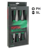 Набор отверток с шестигранником УДАРНЫХ 6 ед. TOPTUL GAAE0613
