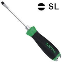 Отвертка шлицевая 8.0 x 175мм (с шестигранником ударная) TOPTUL FAGB0818