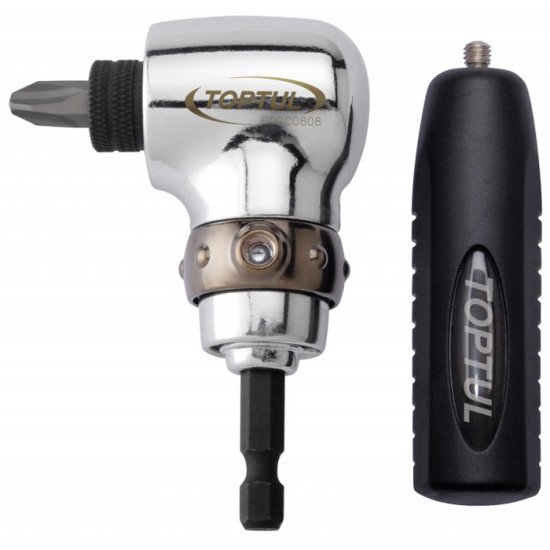 Переходник угловой 90° под шуруповерт TOPTUL FTGC0808