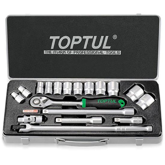 Набор инструмента 1/2" 18ед. TOPTUL GCAD1802