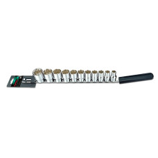 Набор ДЮЙМОВЫХ головок 12-гранных 1/2" 11 ед. (на планке) TOPTUL GBAQ1102