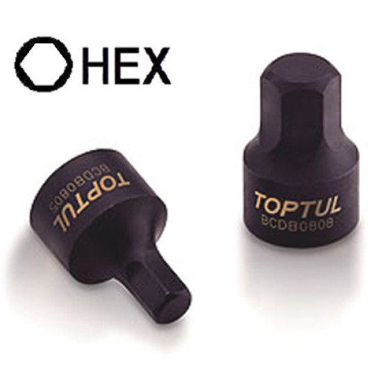 Головка HEX 5мм 1/4" (цельная) TOPTUL BCDB0805