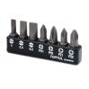 Набір біт 1/4" 7шт. (SL: 4 * 0.5, 5.5 * 1, 6.5 * 1.2; PH1, PH2; PZ1, PZ2) TOPTUL GAAV0704