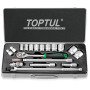 Набір інструменту 1/2" 18шт. (6-гр.) TOPTUL GCAD1802