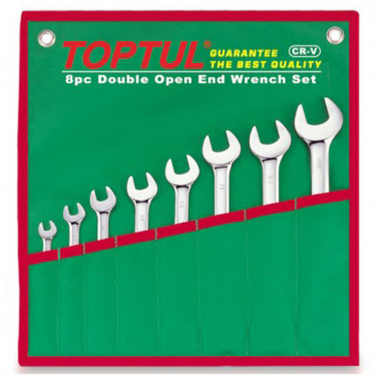 Набор ключей комбинированных 8 шт. 10-19 TOPTUL GAAA0804