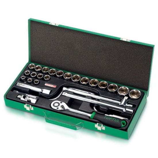 Набор инструмента 1/2" 26ед. (12-гранные головы) TOPTUL GCAD2602