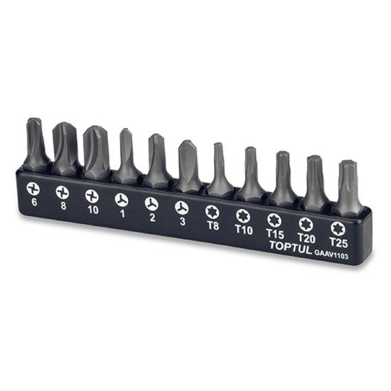 Набор бит 1/4" 11ед. TOPTUL GAAV1103