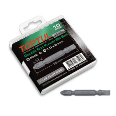 Набор бит 1/4" PH2хSL6 L65мм двухсторонних 10шт. TOPTUL GAAW1004