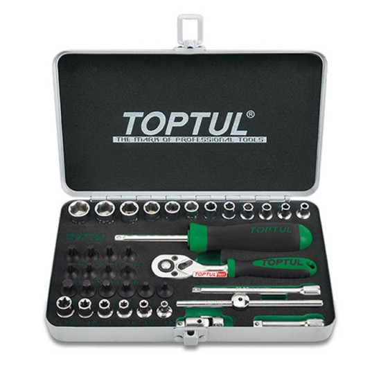 Набор инструмента 1/4" 38ед. TOPTUL GCAD3801
