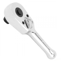 Трещотка 1/4" 45 зубцов укороченная (мет. ручка) TOPTUL CHDI0809