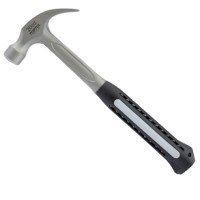 Молоток-гвоздодер 550г цельнокованый с обрезиненной рукояткой TOPTUL HABD2034