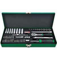 Набор инструмента 1/4" 50ед. (12-гранные длинные головки) TOPTUL GCAD5004