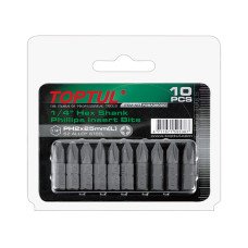 Набір біт 1/4" L25мм PH2 10шт. На блістері TOPTUL FSBA0802G