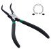 Круглогубцы для снятия стопорных колец 7" ( сжим, загнутые ) TOPTUL DCAC1207