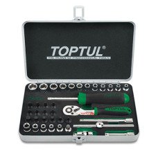 Набір інструменту 1/4" 38шт. TOPTUL GCAD3801