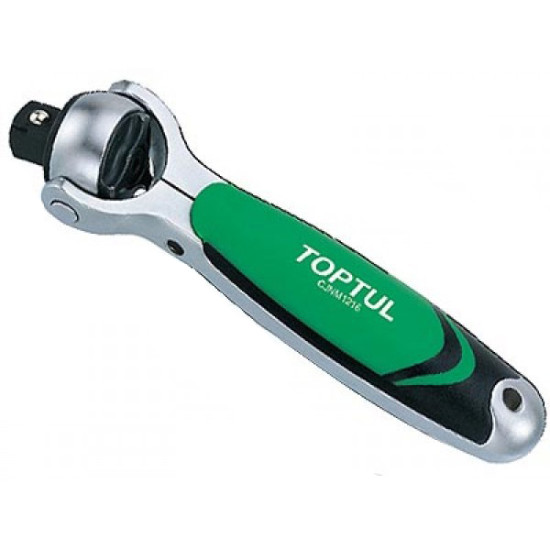 Трещотка 1/2" с шарниром (360°) 72 зубца укороченная TOPTUL CJNM1616