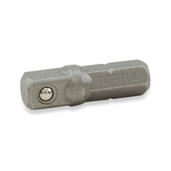 Переходник 1/4"х1/4" L25мм (6-гр. х квадрат) TOPTUL FSKA0808