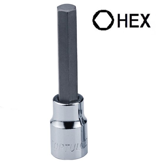 Головка с насадкой HEX 12 мм 140мм 1/2" TOPTUL BCIA1612