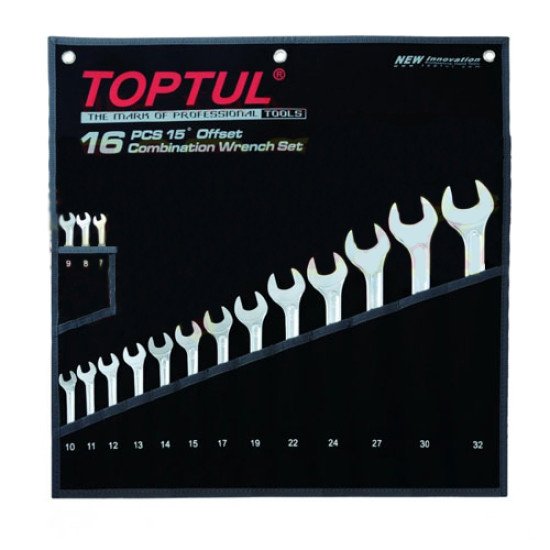 Набор ключей комбинированных 16 шт. 7-32 "Hi-Performance" TOPTUL GPAX1601