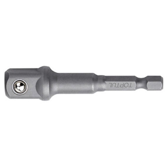 Переходник 1/4"х1/2" L72мм (6-гр. под шуруповерт Х квадрат) TOPTUL FPKA0816