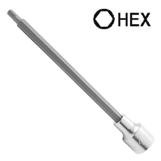 Головка з насадкою HEX 5 мм 180мм 1/2" TOPTUL BCTA1605