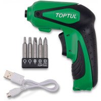 Электроотвертка 1/4" 3.6V 3Nm 350об/мин TOPTUL KPDB0803 Электроотвертка 1/4" 3.6V 3Nm 350об/мин TOPTUL KPDB0803