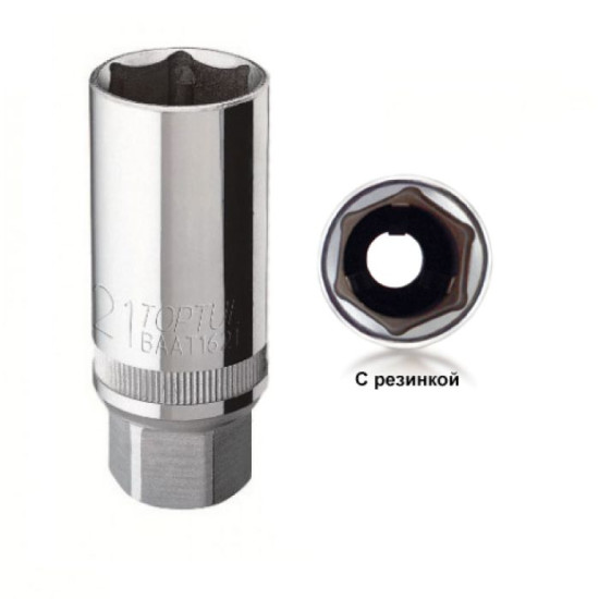 Свечная головка 18мм 3/8" TOPTUL BAAR1218