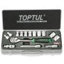 Набір інструменту 1/2" 15шт. (6-гр.) TOPTUL GCAD1502