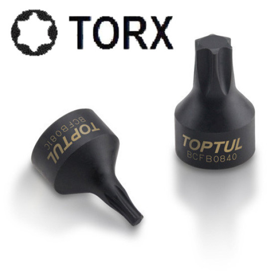 Головка TORX T10 1/4" (цельная) TOPTUL BCFB0810
