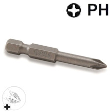 Насадка 1/4" 50мм PH2 магнітна Anti-Slip (під шуруповерт) TOPTUL FSMA0802