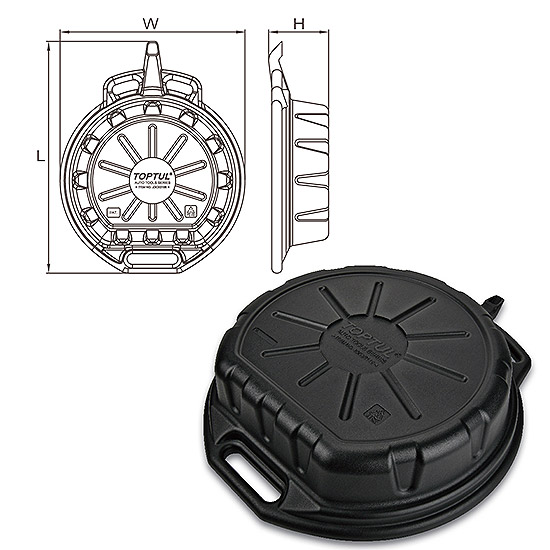 Поддон для слива масла 18л TOPTUL JDCE0118