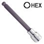 Головка с насадкой HEX 6 мм 140мм 1/2" с шаром TOPTUL BCSA1606