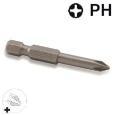 Насадка 1/4" 50мм PH2 магнітна Anti-Slip (під шуруповерт) TOPTUL FSMA0802