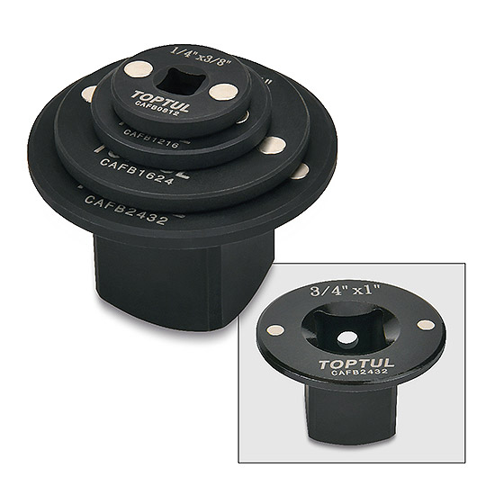 Набір перехідників магнітних 1/4"-1" 4шт. TOPTUL GAAR0404
