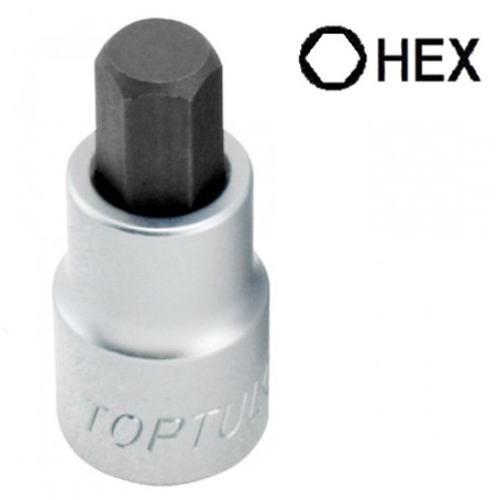 Головка с насадкой HEX 6 мм 55мм 1/2" TOPTUL BCDA1606