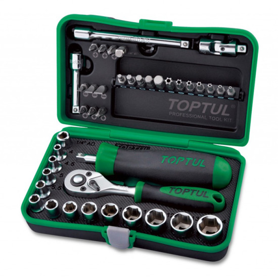 Набор инструмента 1/4" 41ед. TOPTUL GADW4101