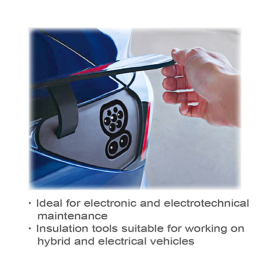 Тележка с инструментом электроизолированным (Pro-Plus) 7 секций 125ед. красная TOPTUL GE-12518