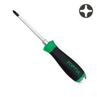 Отвертка крестовая PH1 x 75мм (с шестигранником ударная) TOPTUL FBGB0108 Отвертка крестовая PH1 x 75мм (с шестигранником ударная) TOPTUL FBGB0108