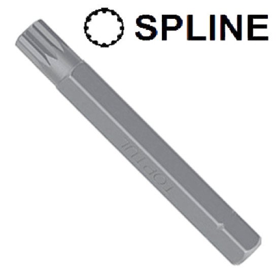 Насадка 10мм L-75мм Spline M6 TOPTUL FSFB1206