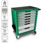 Тележка для инструмента (Pro-Plus) 7 секций (зеленая) TOPTUL TCAM0701