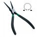 Круглогубцы для снятия стопорных колец 7" ( сжим, прямые ) TOPTUL DCAD1207