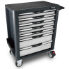 Тележка с инструментом (Pro-Plus) 7 секций 261ед. cерая TOPTUL GE-26109