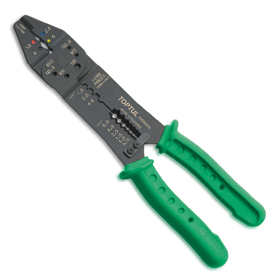 Клещи для обжимки клемм и снятия изоляции TOPTUL DIBB2009