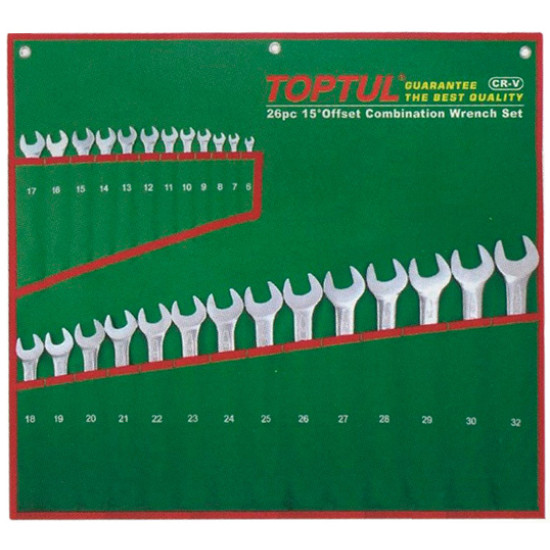 Набор ключей комбинированных 26 шт. 6-32 TOPTUL GAAA2604