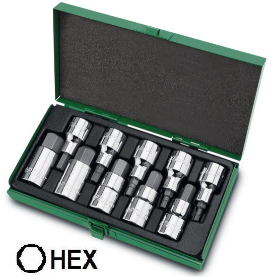 Набір біт впрессована в головку 1/2" Н4-Н19 TOPTUL GAAD1007